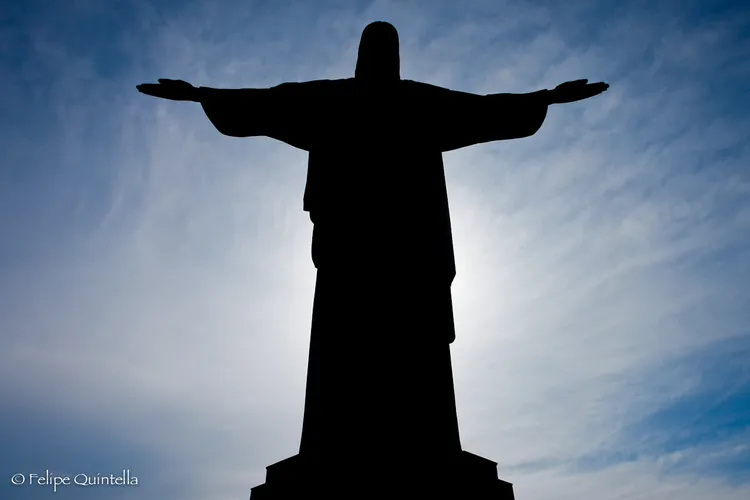 Silhouette of Christ, the Redeemer