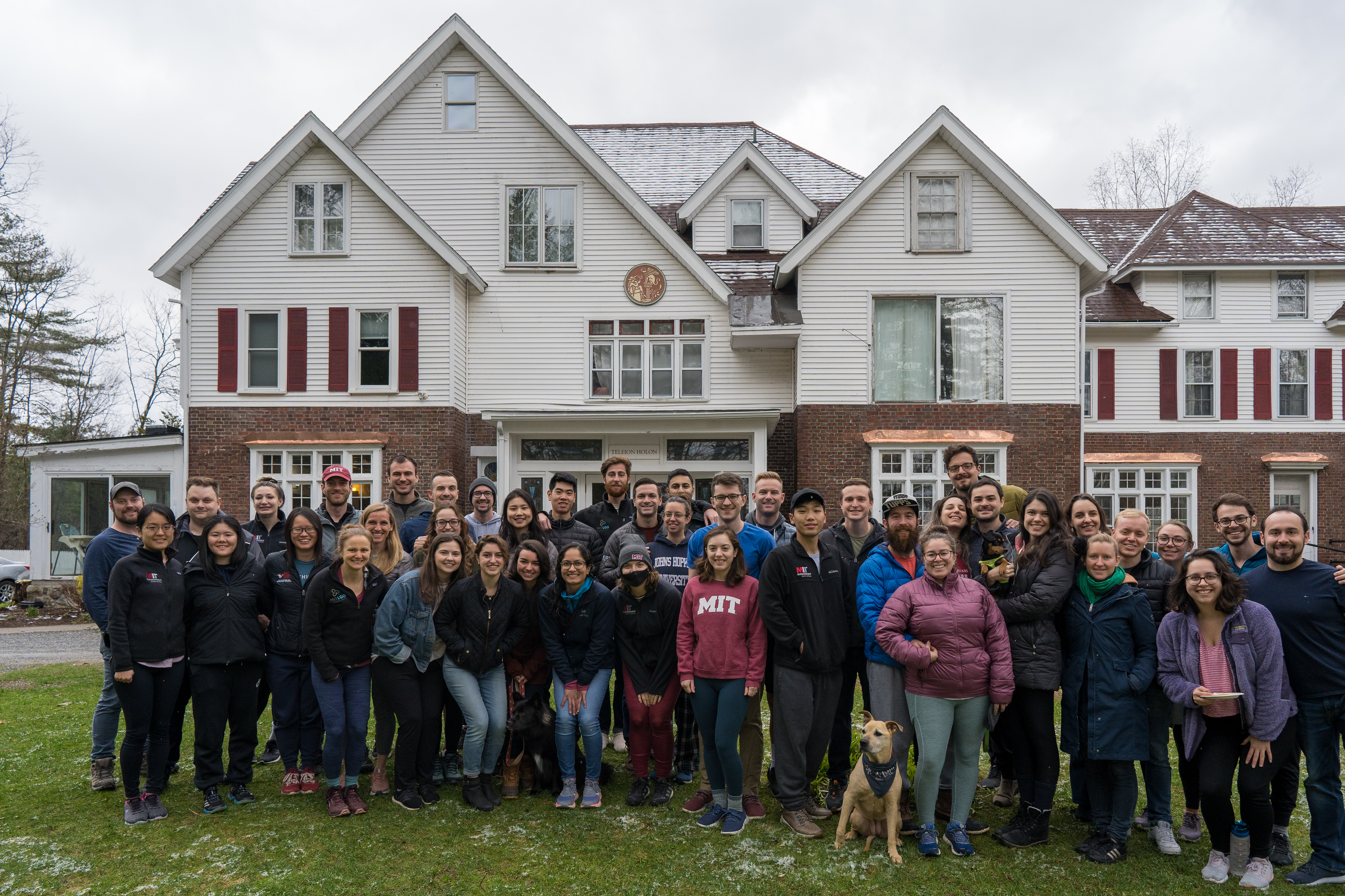 Almost my entire class during a weekend retreat in Vermont